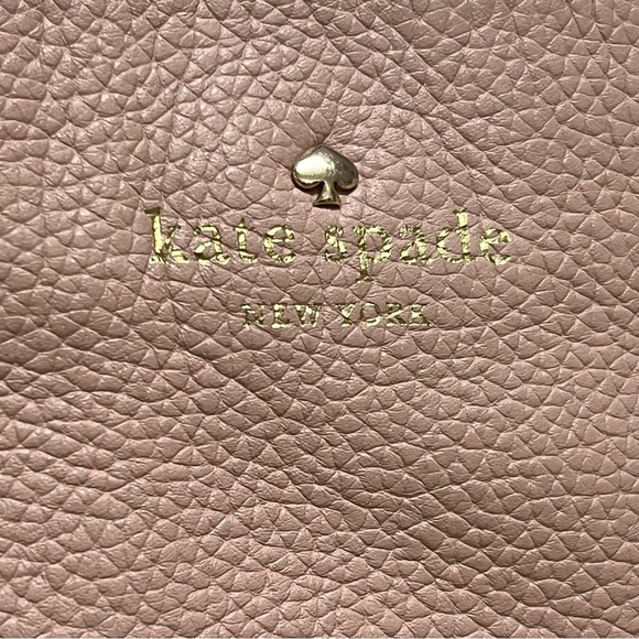 Kate Spade Women's Pink Larchmont Avenue Evangelie Leather Small Penny Satchel - Picture 13 of 16